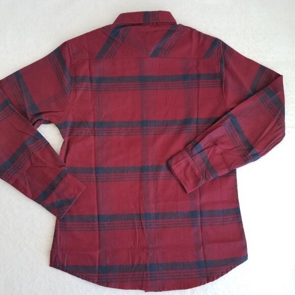 Smash Flannel Shirt Mens SMALL Burgundy Red Navy Blue Soft MSRP $69 - Picture 2 of 8